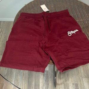 BRAND NEW BURGUNDY JEFF STAPLE SHORTS SIZE LARGE